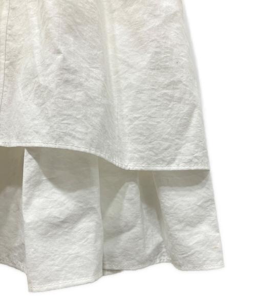 CLANE（クラネ）CLANE (クラネ) VOLUME FRILL SKIRT ホワイトの古着・服飾アイテム
