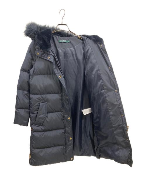 LAUREN RALPH LAUREN（ローレンラルフローレン）LAUREN RALPH LAUREN (ローレンラルフローレン) ダウンコート ネイビー サイズ:XSの古着・服飾アイテム