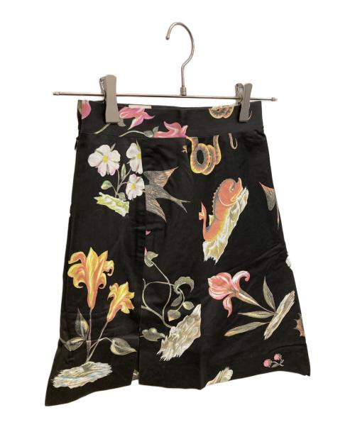 Vivienne Westwood GOLD LABEL（ヴィヴィアン・ウエストウッド ゴールドレーベル）Vivienne Westwood GOLD LABEL (ヴィヴィアン・ウエストウッド ゴールドレーベル) シーモンスター プリントスカート ブラック サイズ:8の古着・服飾アイテム