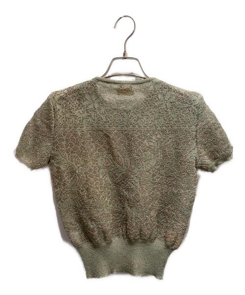 Vivienne Westwood GOLD LABEL（ヴィヴィアン・ウエストウッド ゴールドレーベル）Vivienne Westwood GOLD LABEL (ヴィヴィアン・ウエストウッド ゴールドレーベル) 半袖ニット グリーン サイズ:Freeの古着・服飾アイテム