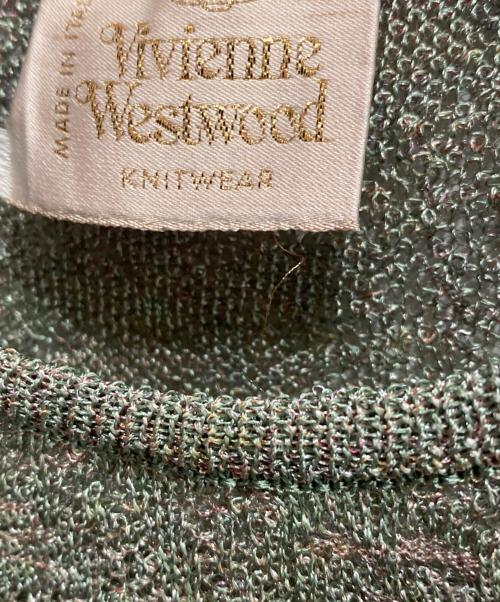 Vivienne Westwood GOLD LABEL（ヴィヴィアン・ウエストウッド ゴールドレーベル）Vivienne Westwood GOLD LABEL (ヴィヴィアン・ウエストウッド ゴールドレーベル) 半袖ニット グリーン サイズ:Freeの古着・服飾アイテム