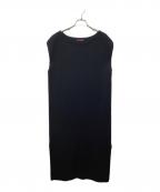 CABANキャバン）の古着「カシミヤ混ノースリーブワンピース　39-02-91-02405」｜ブラック