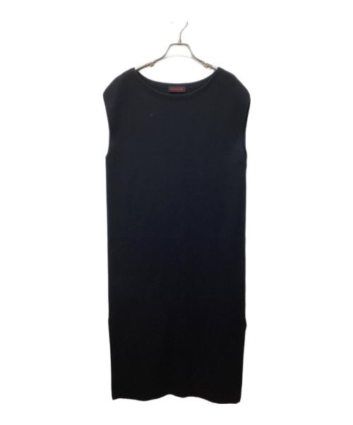 CABAN（キャバン）CABAN (キャバン) カシミヤ混ノースリーブワンピース　39-02-91-02405 ブラック サイズ:Sの古着・服飾アイテム