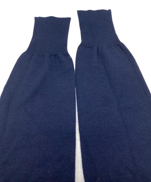 BALENCIAGA（バレンシアガ）BALENCIAGA (バレンシアガ) アシンメトリーニットワンピース ネイビー サイズ:36の古着・服飾アイテム