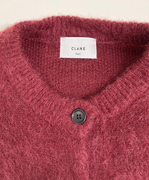 CLANE（クラネ）CLANE (クラネ) 広瀬すず (ヒロセスズ) MOHAIR LOOSE KNIT CARDIGAN ボルドー サイズ:1の古着・服飾アイテム
