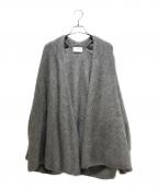 Nobleノーブル）の古着「ファーニットパフカーディガン」｜グレー