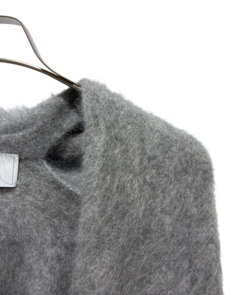 Noble（ノーブル）Noble (ノーブル) ファーニットパフカーディガン グレー サイズ:FREEの古着・服飾アイテム