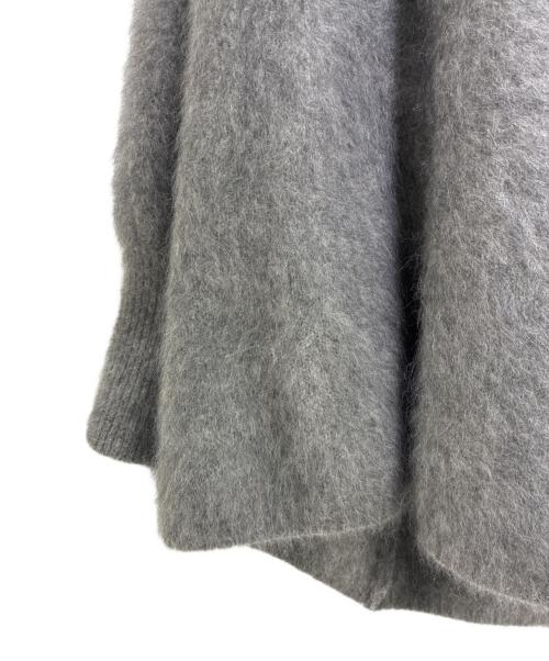 Noble（ノーブル）Noble (ノーブル) ファーニットパフカーディガン グレー サイズ:FREEの古着・服飾アイテム