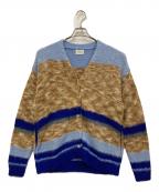PAMMパム）の古着「汽水域のニットカーディガン」｜ブルー