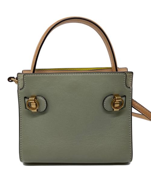 TORY BURCH（トリーバーチ）TORY BURCH (トリーバーチ) リー ラジウィル プチ ダブルバッグ ミントグリーンの古着・服飾アイテム