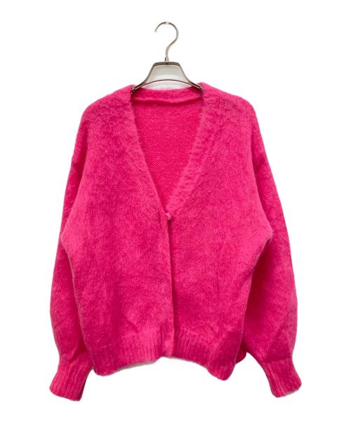 CASA FLINE（カーサフライン）CASA FLINE (カーサフライン) モヘアニットカーディガン ピンク サイズ:Fの古着・服飾アイテム