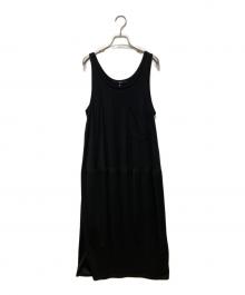 LIMI feu（リミフゥ）の古着「60/2 COTTON JERSEY SLEEVELESS DRESS」｜ブラック