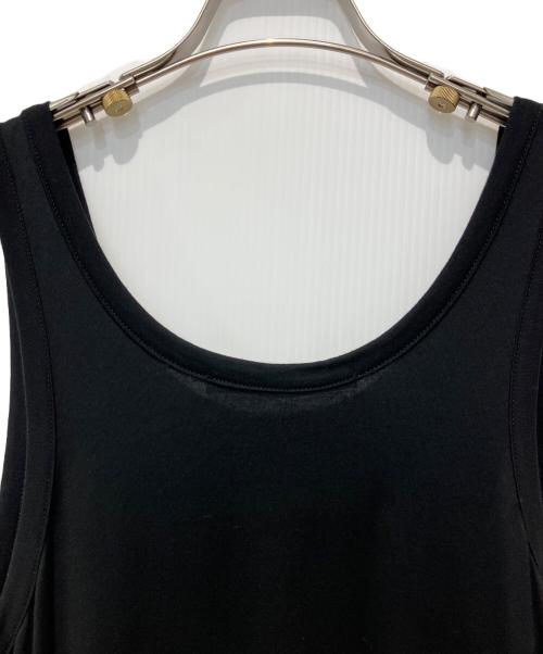 LIMI feu（リミフゥ）LIMI feu (リミフゥ) 60/2 COTTON JERSEY SLEEVELESS DRESS ブラック サイズ:2の古着・服飾アイテム