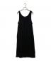 LIMI feu（リミフゥ）の古着「60/2 COTTON JERSEY SLEEVELESS DRESS」｜ブラック