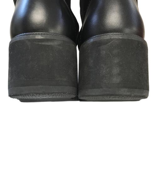 LIMI feu（リミフゥ）LIMI feu (リミフゥ) レースアップロングブーツ ブラック サイズ:6の古着・服飾アイテム