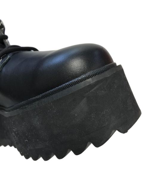 LIMI feu（リミフゥ）LIMI feu (リミフゥ) レースアップロングブーツ ブラック サイズ:6の古着・服飾アイテム