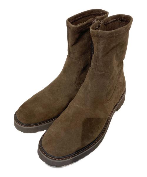 Le Talon（ル タロン）Le Talon (ル タロン) 3.5cmトラックソールフィットショートブーツ ブラウン サイズ:SIZE Lの古着・服飾アイテム