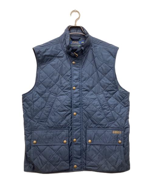 POLO RALPH LAUREN（ポロ・ラルフローレン）POLO RALPH LAUREN (ポロ・ラルフローレン) キルティング中綿ベスト ネイビー サイズ:Lの古着・服飾アイテム