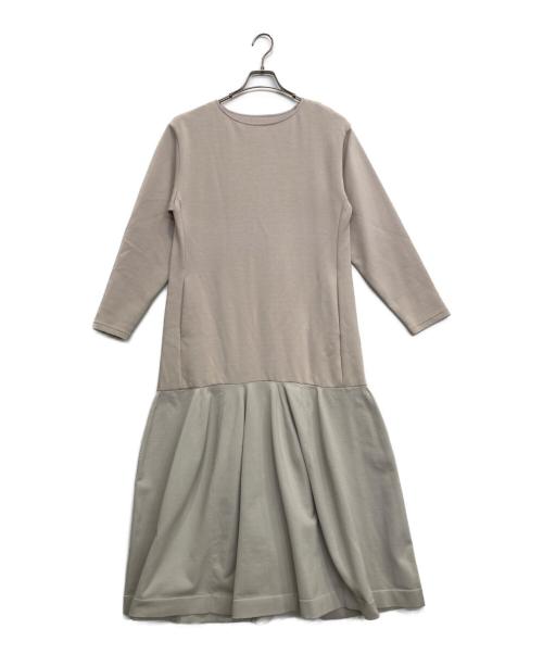 ELENDEEK（エレンディーク）ELENDEEK (エレンディーク) ヘムニットジャージワンピース ベージュ サイズ:2の古着・服飾アイテム