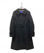 BLUE LABEL CRESTBRIDGEブルーレーベルクレストブリッジ）の古着「ウールコート」｜ブラック