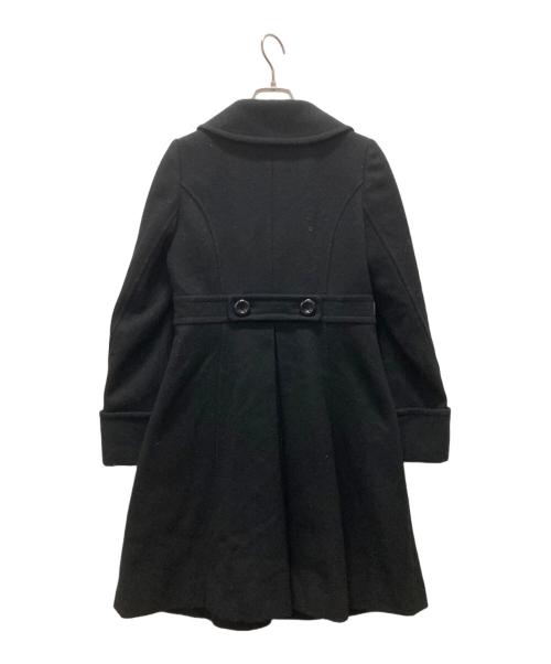 BLUE LABEL CRESTBRIDGE（ブルーレーベルクレストブリッジ）BLUE LABEL CRESTBRIDGE (ブルーレーベルクレストブリッジ) ウールコート ブラック サイズ:36の古着・服飾アイテム