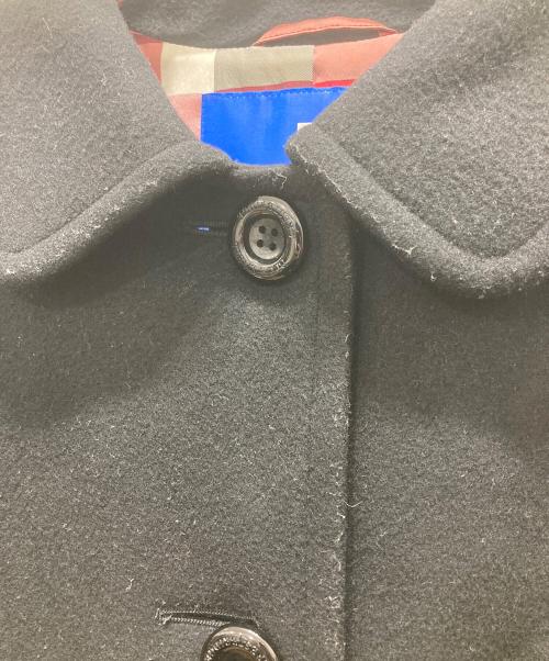 BLUE LABEL CRESTBRIDGE（ブルーレーベルクレストブリッジ）BLUE LABEL CRESTBRIDGE (ブルーレーベルクレストブリッジ) ウールコート ブラック サイズ:36の古着・服飾アイテム