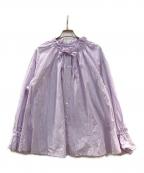 SLOBE IENAスローブ イエナ）の古着「タイプライターフリルカラーブラウス」｜パープル