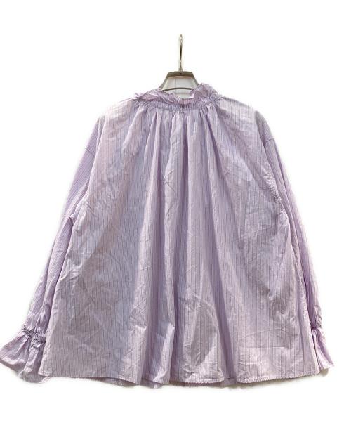 SLOBE IENA（スローブ イエナ）SLOBE IENA (スローブ イエナ) タイプライターフリルカラーブラウス パープル サイズ:ーの古着・服飾アイテム