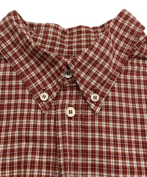 KIJUN（キジュン）Kijun (キジュン) Royal Check Shirt レッド サイズ:Lの古着・服飾アイテム