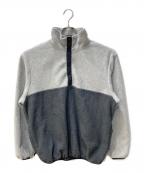 SO SHOP&HOSTELソウショップアンドホステル）の古着「SNAP PULLOVER FLEECE JACKET」｜グレー