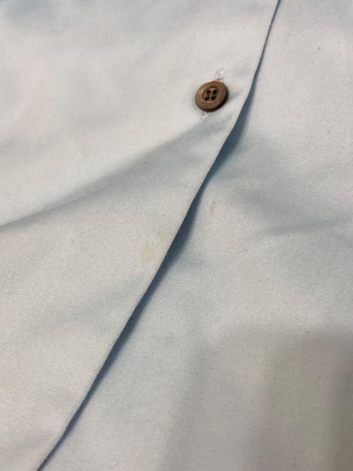 LE PHIL（ル フィル）LE PHIL (ル フィル) TRツイルスリットスリーブブラウスワンピース ブルー サイズ:Fの古着・服飾アイテム