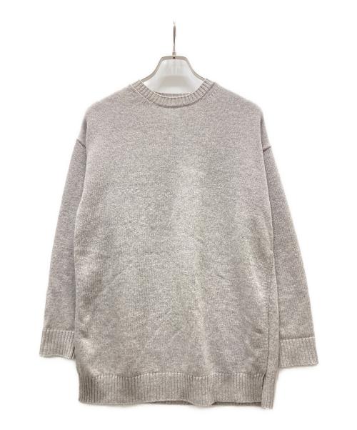 MaxMara（マックスマーラ）MaxMara (マックスマーラ) サイドスリットニット グレー サイズ:Mの古着・服飾アイテム