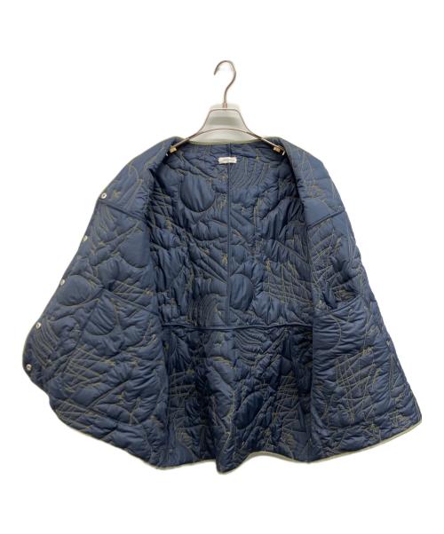 manipuri（マニプリ）manipuri (マニプリ) リバーシブル キルティングジャケット カーキ×ネイビー サイズ:Freeの古着・服飾アイテム