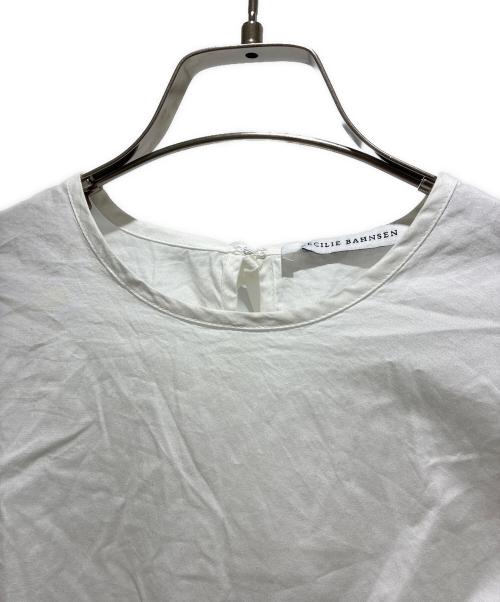CECILIE BAHNSEN（セシリーバンセン）CECILIE BAHNSEN (セシリーバンセン) フリル バックリボン シャツ ブラウス/Ruffle Back Ribbon Blouse Shirt/BLDJ-BA-1003 ホワイト サイズ:UK8/US4の古着・服飾アイテム
