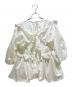 CECILIE BAHNSEN (セシリーバンセン) フリル バックリボン シャツ ブラウス/Ruffle Back Ribbon Blouse Shirt/BLDJ-BA-1003 ホワイト サイズ:UK8/US4：28000円