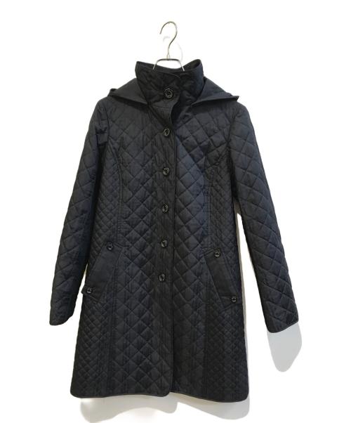 Aquascutum（アクアスキュータム）Aquascutum (アクアスキュータム) 2WAYキルティングコート ブラック サイズ:8の古着・服飾アイテム