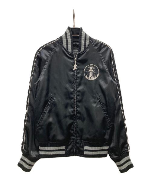 Hysteric Glamour（ヒステリックグラマー）Hysteric Glamour (ヒステリックグラマー) ガール刺繍スタジャン ブラック サイズ:Freeの古着・服飾アイテム