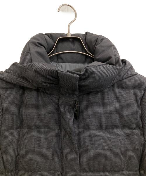J.PRESS（ジェイプレス）J.PRESS (ジェイプレス) 千鳥&グレンチェック ロング ダウン コート グレー サイズ:9 未使用品の古着・服飾アイテム