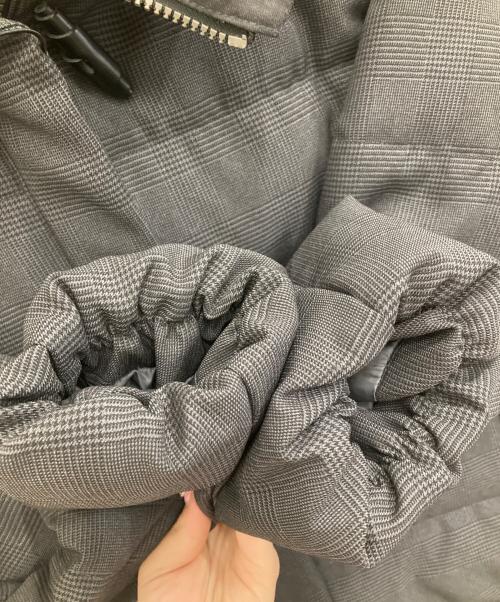 J.PRESS（ジェイプレス）J.PRESS (ジェイプレス) 千鳥&グレンチェック ロング ダウン コート グレー サイズ:9 未使用品の古着・服飾アイテム