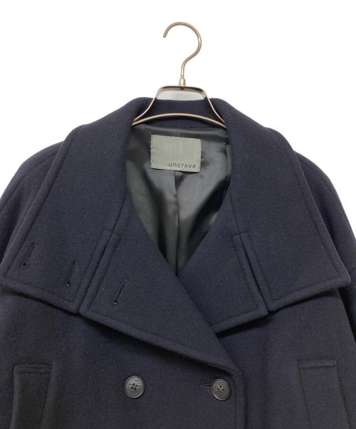 uncrave（アンクレイヴ3.）uncrave (アンクレイヴ) プルーフ メルトン ピーコート ネイビー サイズ:１の古着・服飾アイテム