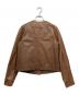 ARMANI JEANS (アルマーニジーンズ) レザージャケット ブラウン サイズ:40：9000円
