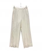 ANAYIアナイ）の古着「ライトスラブセーラークロップドパンツ」｜アイボリー