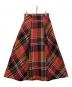 Snidel（スナイデル）の古着「ロービングチェックスカート」｜レッド