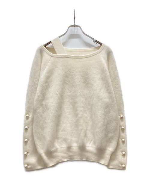 GRACE CLASS（グレースクラス）GRACE CLASS (グレースクラス) アンゴラパールニットトップ アイボリー サイズ:36の古着・服飾アイテム