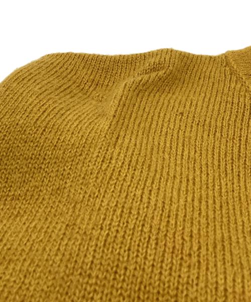 Hysteric Glamour（ヒステリックグラマー）Hysteric Glamour (ヒステリックグラマー) ROUND LETTERSワッペン ポロ衿セーター イエロー サイズ:Lの古着・服飾アイテム