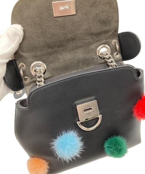 FENDI（フェンディ）FENDI (フェンディ) ミニショルダーバッグ ブラックの古着・服飾アイテム