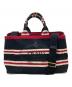 PRADA（プラダ）の古着「カナパ2WAYトートバッグ」｜ブラック×レッド×ホワイト