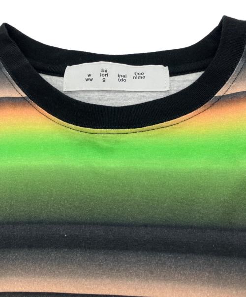 BAL（バル）BAL (バル) GRADIENT STRIPE CREW NECK LONG SLEEVE TEE　25AW グリーン サイズ:2の古着・服飾アイテム
