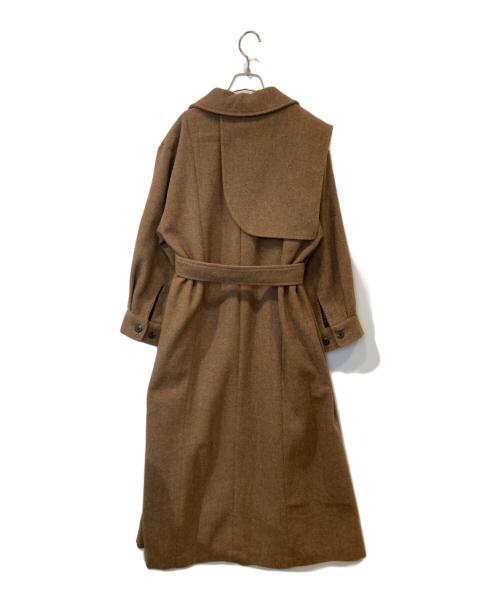 Eaphi（エフィ）Eaphi (エフィ) gunpatch waist mark long coat（ガンパッチウエストマークロングコート）90005-1200 ブラウン サイズ:SHORTの古着・服飾アイテム