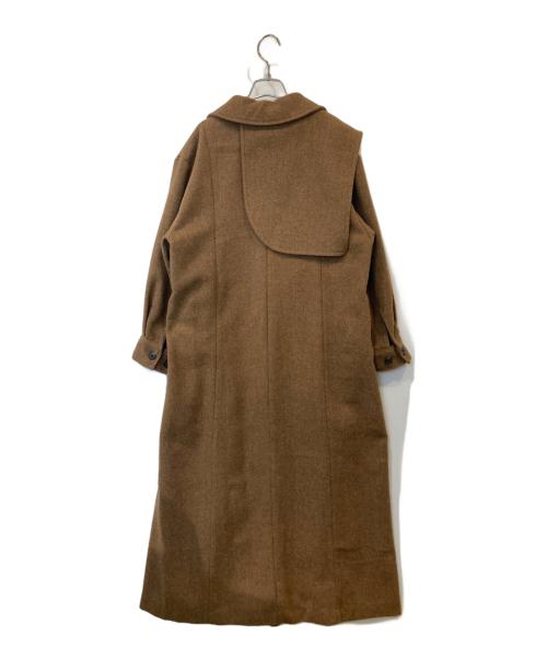 Eaphi（エフィ）Eaphi (エフィ) gunpatch waist mark long coat（ガンパッチウエストマークロングコート）90005-1200 ブラウン サイズ:SHORTの古着・服飾アイテム